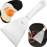 Espátula Reta 12 Cm Em Aço Inox Profissional Lanche