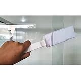 Espatula Transpasse Limpa Box  Vidros  Portas De Correr Com Refil Microfibra