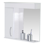 Espelheira Suspensa Banheiro Viena Branca 60cm A j Rorato