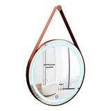 Espelho Adnet 60cm Led Frio Com Alça Iluminação Sofisticado