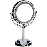 Espelho De Aumento Dupla Face Com Iluminação Mor