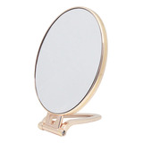 Espelho De Mesa Maquiagem Compacto Com Suporte Rose Gold