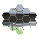 Espelho Decorativo Em Acrílico Parede Hexagonal 20 Peças