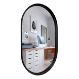 Espelho Oval Com Moldura Metal 80x50 Sob Medida