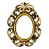 Espelho Oval Provençal Antigo Luxo Decoração Moldura Ouro Velho