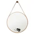 Espelho Redondo Decorativo Adnet Escandinavo 60cm   Suporte