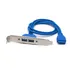 Espelho Usb 3 0 2 Portas Traseiro Desktop 19 Pinos Azul