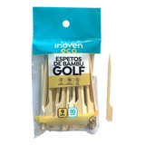 Espeto De Bambu Natural Golf P Hamburguer 9cm 250 Unidade
