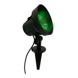 Espeto Jardim Luminária Led 10w Refletor Verde Fotocélula