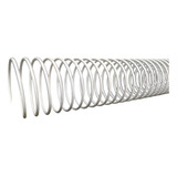 Espiral Metálico Em Aço 29mmx33cm Cor Branco P  200fls 50un