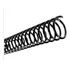 Espiral Para Caderno 07mm Preto Com 100un  Para 25 Fls