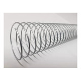 Espiral Para Encadernação Metal Prata A4 25mm 160fls 10un