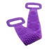 Esponja De Banho Silicone Esticável Lavar Costas Esfregão Cor Roxa