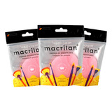 Esponja Silicone Limpeza De Pinceis Macrilan Cp 01 C 3 Cor Variadas