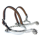 Espora Cavalo Inox Corrente