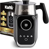 Espumador E Aquecedor De Leite Elétrico 4 Em 1 Kaffe  200 Ml    Jarro Removível E Revestimento Antiaderente   Jarra De Espuma De Leite Quente E Frio Para Espuma Sedosa   Ferramenta Barista Para