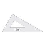 Esquadro De Acrilico Trident 2642 60 Graus   42cm Cor Transparente