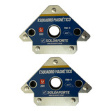 Esquadro Magnetico 25kg 2 Peças Industrial   Soldaforte
