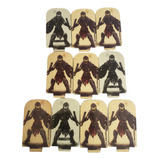 Esqueleto Miniatura 2d Pvc Rpg Wargame Kit 10 Token Undead