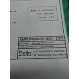 Esquema Amplificador Delta Mod