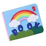 Esquirla Livros De Atividades Montessori Books 3d Reutilizáveis Para Bebês Pré-escolares, B
