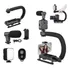 Estabilizador Câmera Dslr Celular Kit Filmagem Luz Microfone