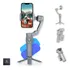 Estabilizador Gimbal Celular Gollden Store Bluetooth Dobrável 3 Eixos Luz Suporte Câmera Imagem Vídeo Portátil Profissional Horizontal Recarregável Mini Tripé Cor Cinza Gs
