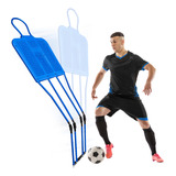 Estaca Obstáculo Treinamento De Futebol Retrátil 1 8m Metal Cor Azul