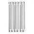 Estaca P  Barraca Camping 30cm 12 Unid Aço 4 2mm Galvanizado Cor Cinza