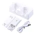 Estação De Carregamento 2-em-1 Para Controle Remoto Wii U Wi