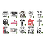 Estampas Gospel Evangelicas Vetores