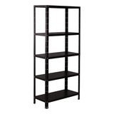 Estante Armario De Aço 135cm Altura 5 Bandejas Preto P 150kg Cor Preto Fosco
