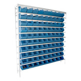 Estante Com Gavetas Bin Mod  90 6   Gavetas Azul Ou Preta