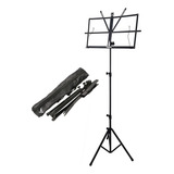 Estante De Partitura Dobrável Portátil Com Suporte Ajustável Pedestal Cavalete E Bolsa De Transporte Marca Lorben