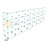 Estante De Vidro 3 50 X 1 30 X 0 25