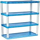 Estante Modular Plastica  4 Prateleiras Agraplast  Azul Cod 917