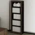 Estante Para Livros 4 Prateleiras Rústico Me4104   Tecno Cor Marrom claro
