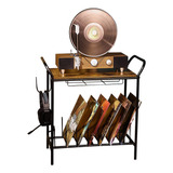 Estante Para Metal Vinil Discos Porta Cd E Dvd Armazenamento