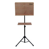 Estante Partitura Saty 5036 0 Madeira Com Suporte Maestro
