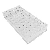 Estante Rack Tubos De Ensaio 50 Furos Acrilico Transparente