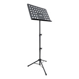 Estante Suporte Tripé Partitura Maestro Resistente Voik Ms 714 Cor Preto