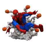 Estátua - Homem-aranha Pumpkin Bombs - Marvel Gallery 14 Cm