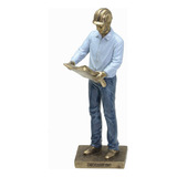 Estatua Boneco Profissao Engenheiro