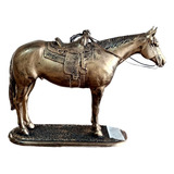 Estatua Cavalo Quarto De Milha Em Bronze