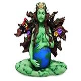 Estátua Gaia Imagem Decorativa Deusa Mãe Terra Escultura Pachamama (verde)