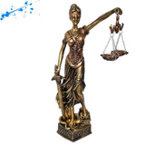 Estatuas Decorativa Deusa Themis Da Justiça Direito Resina