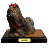 Estatueta Cachorro Shih Tzu
