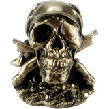 Estatueta Cranio Pirata Do