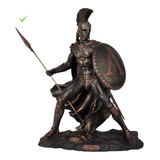 Estatueta Leonidas Rei Esparta Guerreiro Grego Resina 32cm