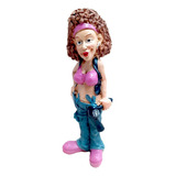 Estatueta Miniatura Profissao Cabelereira